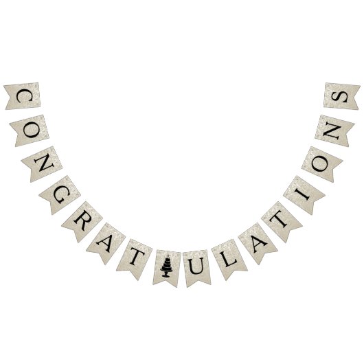 Wedding Cake Monogram Wimpelkette (Alle)