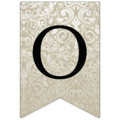 Wedding Cake Monogram Wimpelkette (Zweite Fahne)