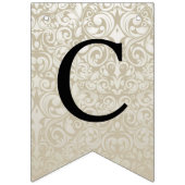 Wedding Cake Monogram Wimpelkette (Erste Fahne)