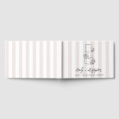 Wedding Cake Stripe Wedding   Gästebuch (Voll)
