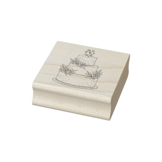 Wedding Cake Wood Gummistempel (Stempel)