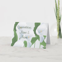 Wedding Calla Lilies Herzlichen Glückwunsch Grußka