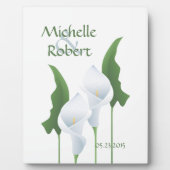 Wedding Calla Lily Custom Plaque Fotoplatte (Vorderseite)