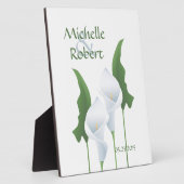 Wedding Calla Lily Custom Plaque Fotoplatte (Seite)