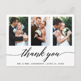 Wedding Calligraphy 3 Foto Vielen Dank Postkarte