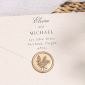 Wedding Calligraphy & Classic Serif Return Address Permastempel