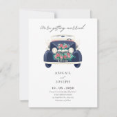 Wedding Car Classic Einladung (Vorderseite)