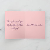 Wedding Card , Congratulations Newly Weds! Karte (Innenseite)