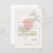 Wedding card dankeskarte (Vorne/Hinten)