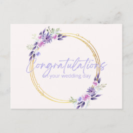 Wedding Card- Modern Geometric Wedding Greetings Postkarte