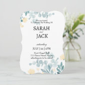 Wedding Card, Personalised Wedding Card Einladung (Stehend Vorderseite)