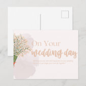 Wedding Cards- Elegant Floral Wedding Congratulati Postkarte (Vorne/Hinten)