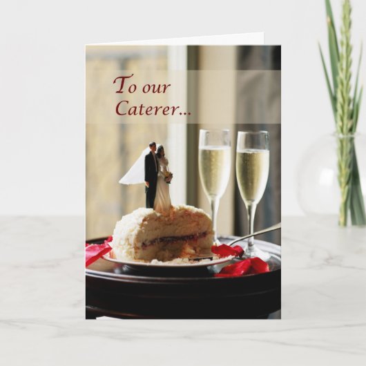 Wedding Caterer, vielen Dank Dankeskarte (Vorderseite)