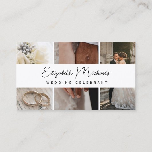Wedding Celebrant modern  Visitenkarte (Rückseite)