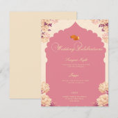 Wedding Celebrations | Sikh Sangeet & Jaggo Einladung (Vorne/Hinten)