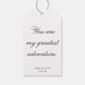 Wedding Centerpiece, Bridal Shower Decoration  Geschenkanhänger (Rückseite)