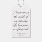 Wedding Centerpiece, Bridal Shower Decoration  Geschenkanhänger (Rückseite)