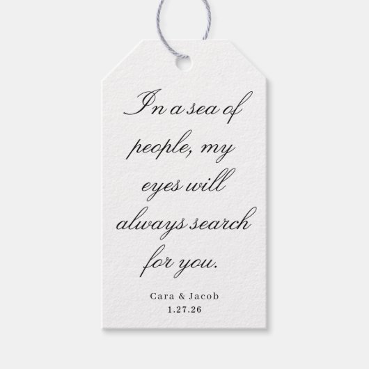 Wedding Centerpiece, Bridal Shower Decoration  Geschenkanhänger (Vorderseite)