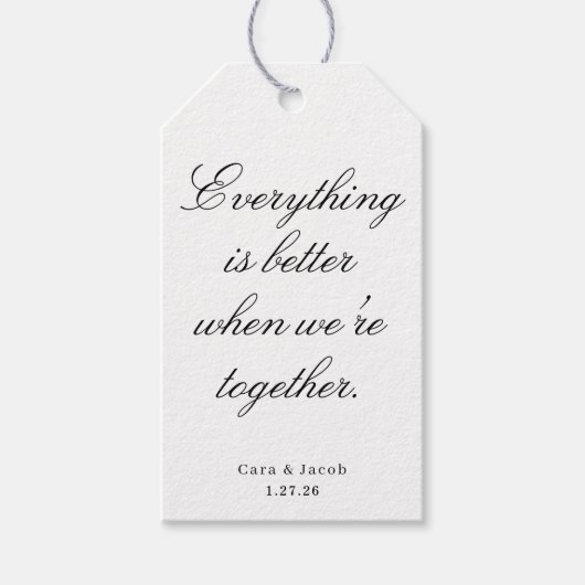 Wedding Centerpiece, Bridal Shower Decoration  Geschenkanhänger (Vorderseite)