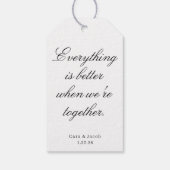 Wedding Centerpiece, Bridal Shower Decoration  Geschenkanhänger (Rückseite)