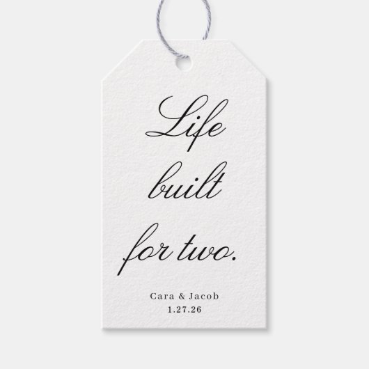 Wedding Centerpiece, Bridal Shower Decoration  Geschenkanhänger (Vorderseite)