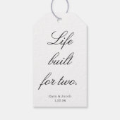 Wedding Centerpiece, Bridal Shower Decoration  Geschenkanhänger (Rückseite)