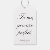 Wedding Centerpiece, Bridal Shower Decoration  Geschenkanhänger (Rückseite)