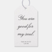 Wedding Centerpiece, Bridal Shower Decoration  Geschenkanhänger (Rückseite)