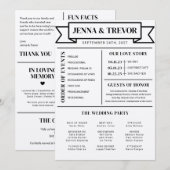 Wedding Ceremony Program With Icons Minimalist Programm (Vorne/Hinten)