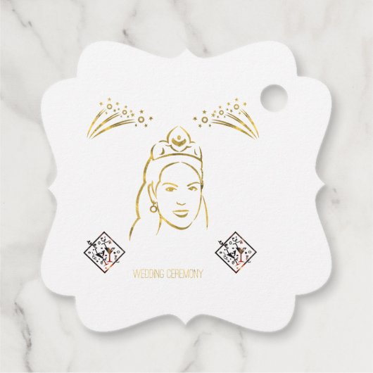 wedding ceremony style geschenkanhänger (Rückseite)