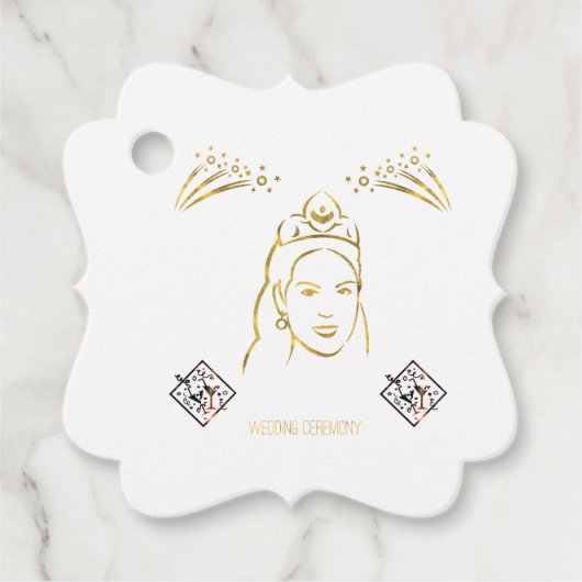 wedding ceremony style geschenkanhänger (Vorderseite)