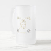 wedding ceremony style mattglas bierglas (Vorderseite Links)