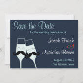 Wedding Champagne Toast Save the Date (Vorderseite)