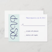 Wedding Champagne Toast UAWG RSVP Karte (Vorne/Hinten)