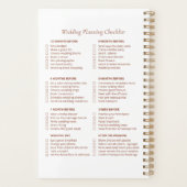 Wedding Checklist Planner Boho Planer (Rückseite)