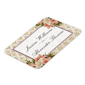 Wedding Chic-Frühlings-Blumenstrauß-u. Magnet (Linke Seite)