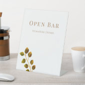 Wedding Chic Monogram Open Bar Sockelschild (In SItu)