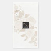 Wedding Chic Monogram Serviette (Vorderseite)
