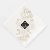 Wedding Chic Monogram Serviette (Ecke)