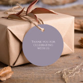 Wedding Classic Floral Lavender Lilac Wisteria Geschenkanhänger