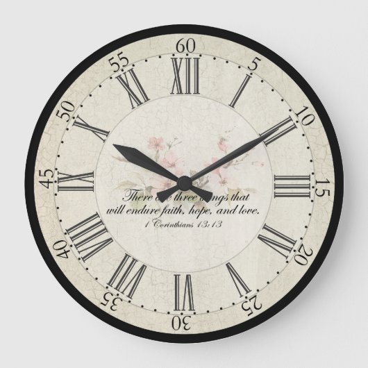 Wedding Clock Große Wanduhr (Vorderseite)