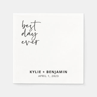 Wedding Cocktail Napkin Serviette