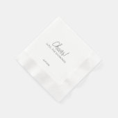 Wedding Cocktail Napkin Serviette (Ecke)