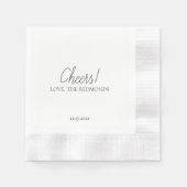 Wedding Cocktail Napkin Serviette (Vorderseite)