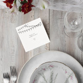 Wedding Cocktail Napkin with String Lights Serviette