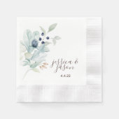 Wedding Cocktail Napkins Serviette (Vorderseite)