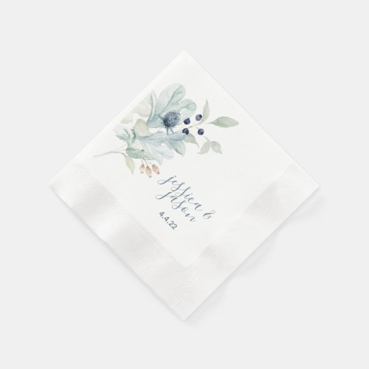 Wedding Cocktail Napkins Serviette (Ecke)