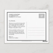 Wedding Collage Vielen Dank Postcard Postkarte (Rückseite)