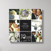 Wedding Collage Wrapped Canvas Leinwanddruck (Vorderseite)