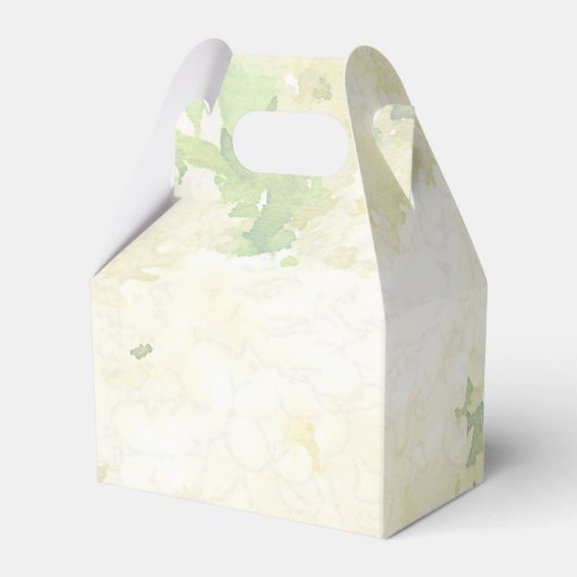 Wedding Collection ~ White Annabelle Hydrangeas Geschenkschachtel (Rückseite)